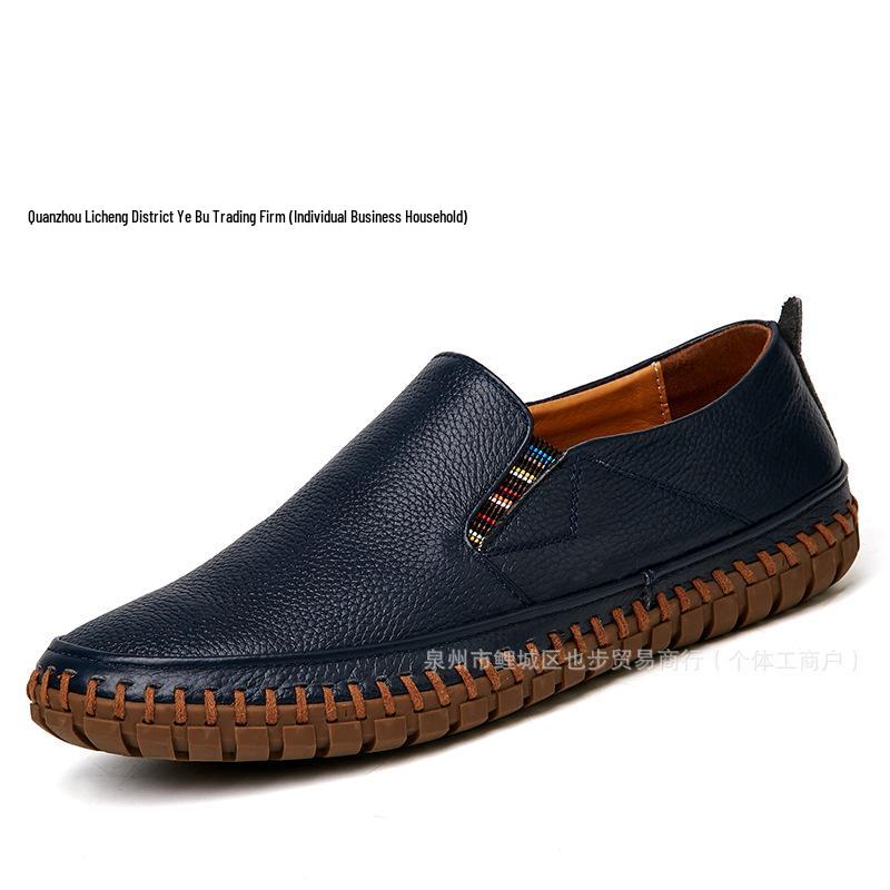 Herren Übergröße Formelle Leder Slipper Loafers - Grenzüberschreitende Lässige Rindsleder Slipper