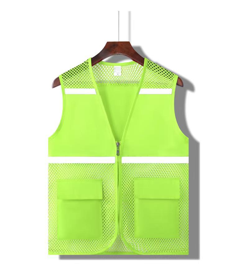Gilet Estivo in Rete Personalizzato con Tasche - Camicia Traspirante per Attività di Volontariato