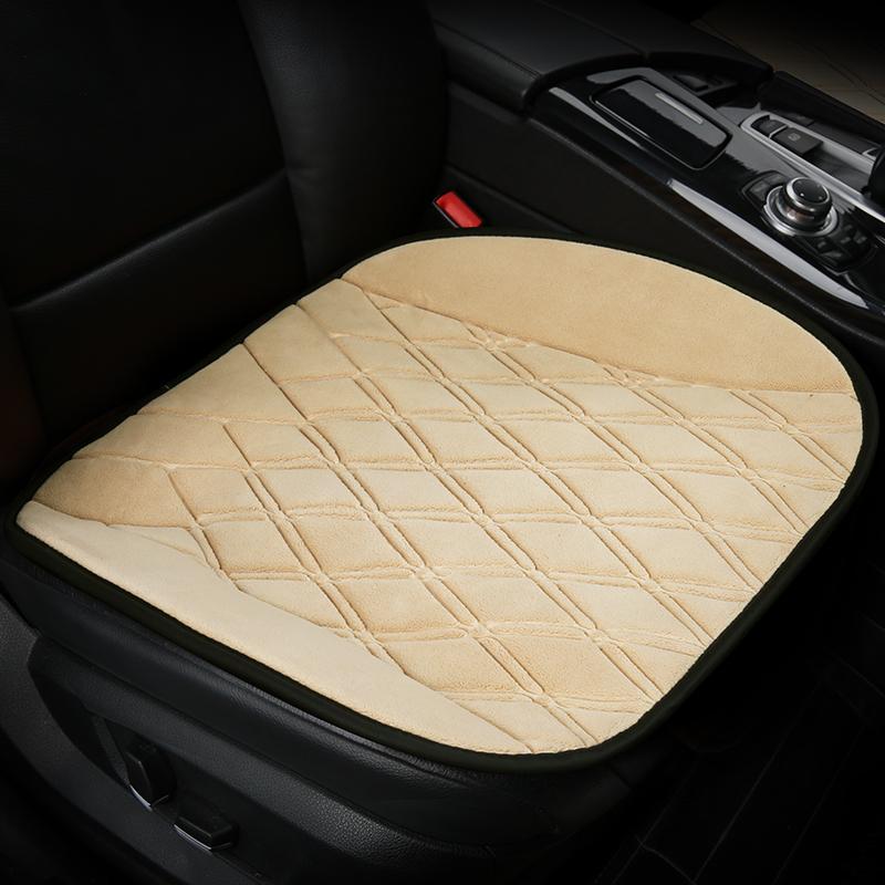 Artificial Lamb Wool Keep Warm Car Seat Cushion for winter,Slip-resistant Not Moves Faux Fur Covers Fit More Than 95%