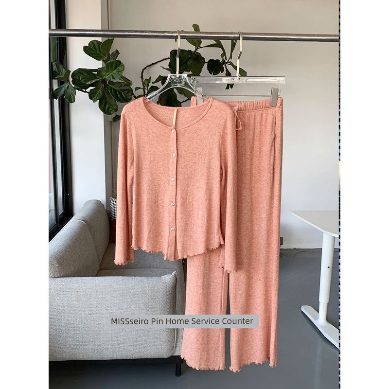 

Итальянская Доступная Роскошь ~ Алмазная Решетка Деревянные Уши Оранжевая Пижама Женский Костюм Летний Дышащий Тонкий Длинный Халат Удобная Домашняя Одежда Rhombic plat with Orange L