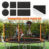 6Pcs/Set Trampoline Patch Repair Kit Self-Adhesive Round Square Rectangular Patches for Repairing Holes Tears In Trampoline Mat