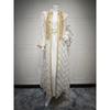 Middle East Embroidery Cardigan Robe Dress Two-Piece Set Embroidered Dress Two-Piece Set