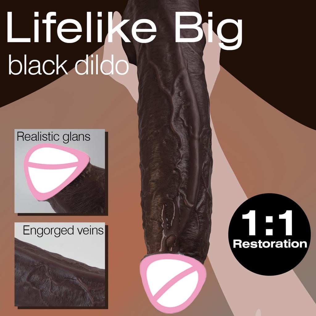 Realistischer Schwanz Silikon Dildo Penis Mit Starkem Saugfuß Hoden Adern Für Analspiel Erfahrung Erwachsenen Sexspielzeug Für Frauen