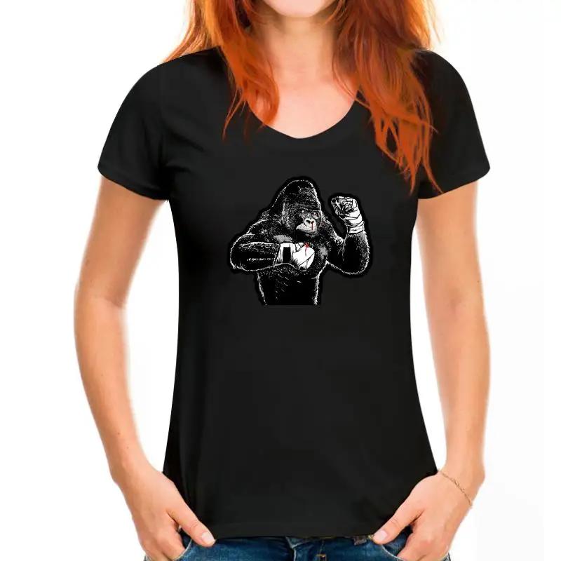 BOXING GORILLIA Mashup Ship Dtg Tops Tee T Shirt Tees Birthday Gift Tops T-Shirt