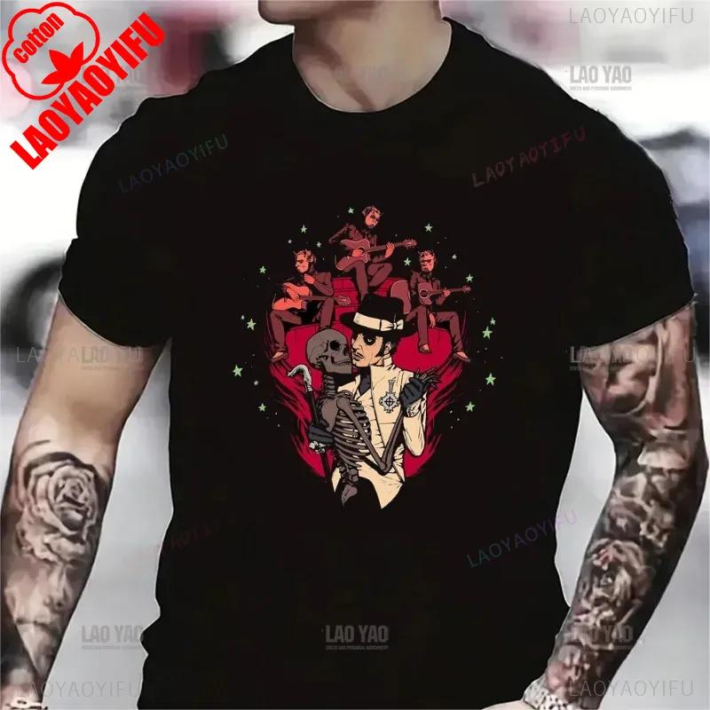 Casual Fashion Ghost of Tsushima Als Heavy Metal Band Musik Parodie Schwarzes T-Shirt Unisex Baumwolle Streetwear Hipster Ropa Hombre
