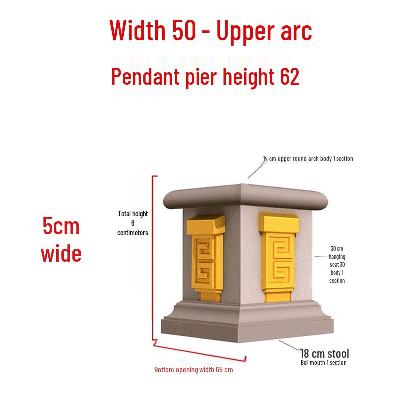European Villa Courtyard Roman Column Base for Exterior Wall Decoration