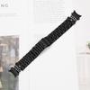 Watch Band with Connector For Samsung Galaxy Watch7 44mm/40mm 7-Bead Rhinestone Crown Stainless Steel Strap