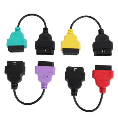 Cavo Adattatore Scanner OBD2 da 4 pezzi Cavo Diagnostico Scansione ECU Sostituzione per Scanner ECU Fiat