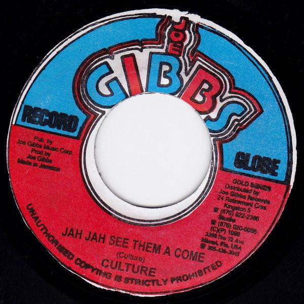 

7inch Record CULTURE DENNIS BROWN Jah Jah See Them A Come Conqueror NONE Joe Gibbs Recor 1999 Jamaica Reggae Ska Dub Used