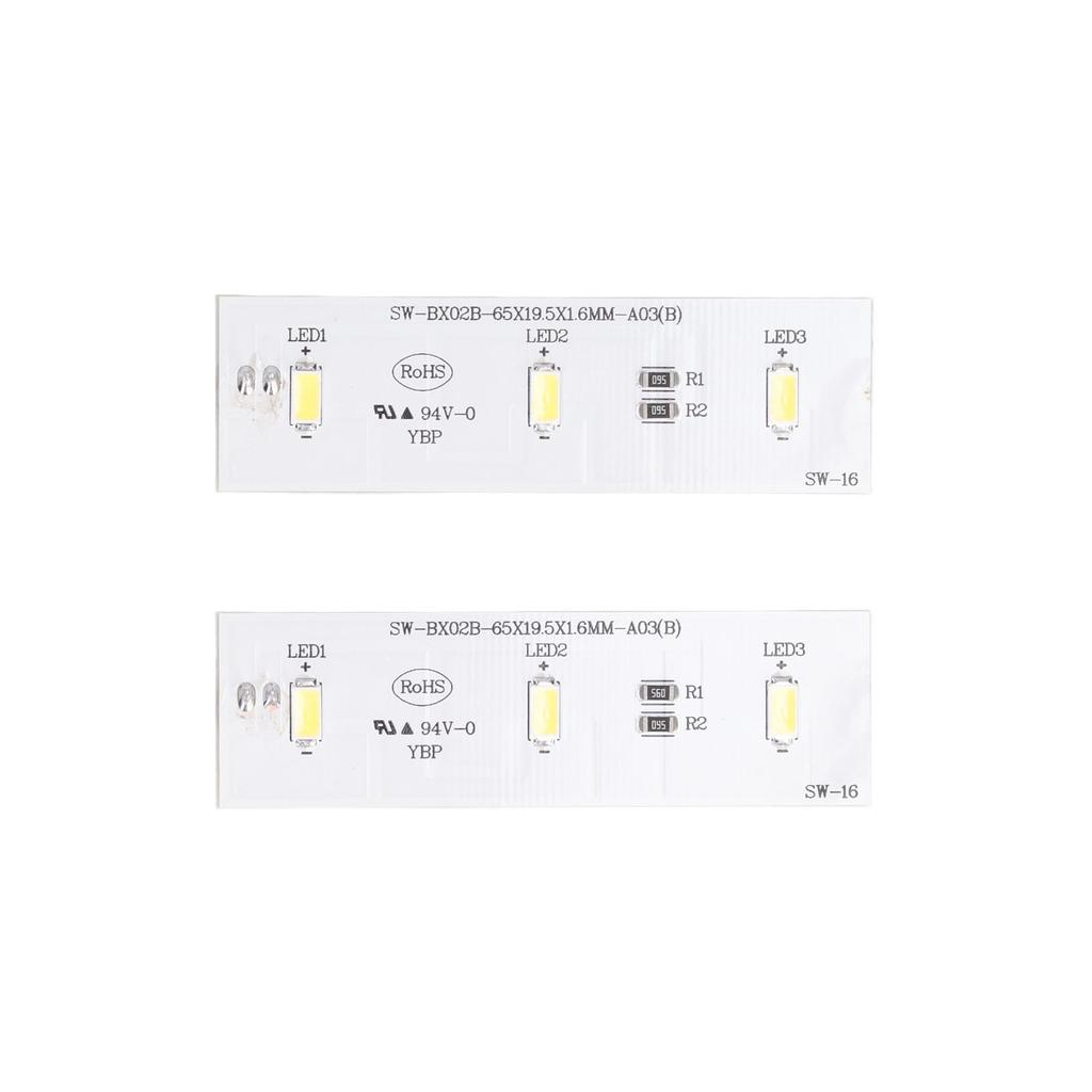 2 Stück Kühlschrank LED Lichtleiste Bar Ersatz Gefrierschrank Kühlschrank Lichtleiste Bar Reparaturteil für SW BX02B DC 12V