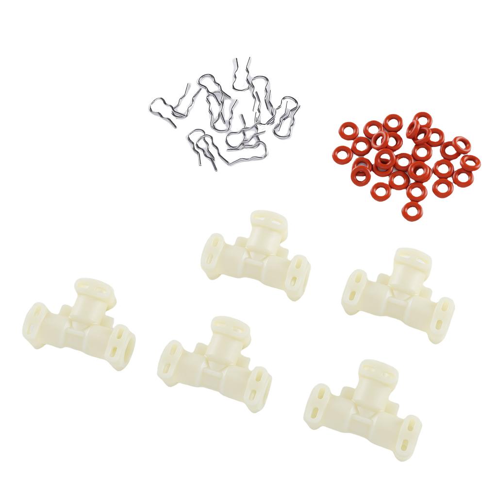 5pcs 3 Way T Hose Connector Replacement for Jura Coffee Machine T Type Fluid Connector With O Rings Clamps