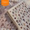 Tomoni Retro Leopard Print & Cross Nail Stickers Mixed Pack - Thin & Durable DIY Nail Art.