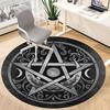1PC Witchcraft Symbol Office Round Area Rug, Mat Suitable For Office, Under Office Chairs Bedroom Living Room Home Decor, Room Deco