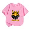 Kids Boys Girls Casual Crew Neck Short Sleeve T-Shirt, Cool Bumblebee Mecha Graphic 100% Cotton Soft Breathable Tee, Summer Daily Wear Tops for 3-12 Y