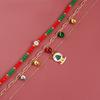 Festive Holiday Necklace Featuring Christmas Tree Charm And Jingle Bells Design Trendy Color Clavicle Chain Jewelry