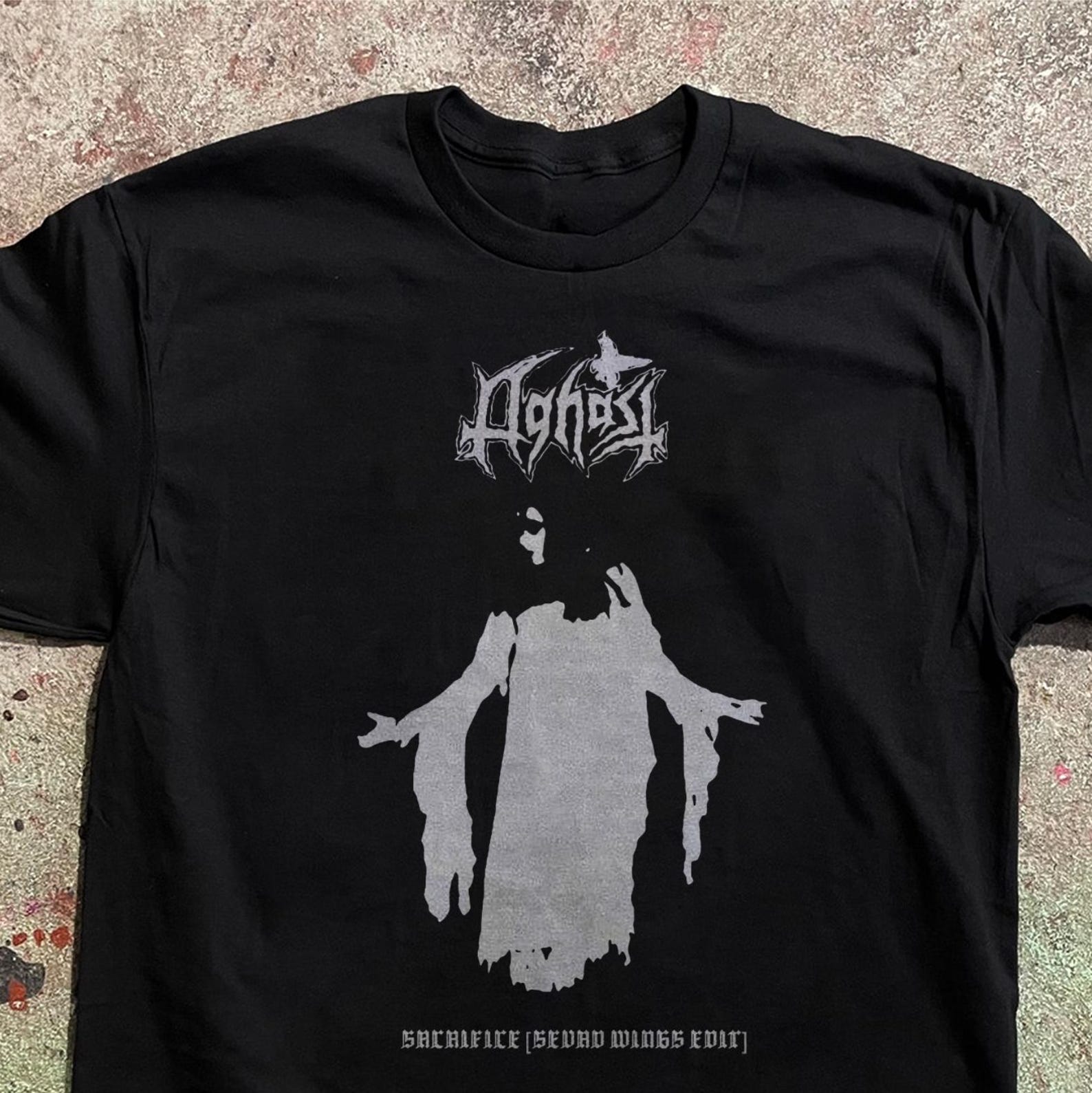 Aghast T-Shirt, Dark Ambient Black Metal Band Tee, Ghostly Dungeon Synth Shirt, Norwegian Cult Music Merch, Unisex Goth Gift, S to 5XL S