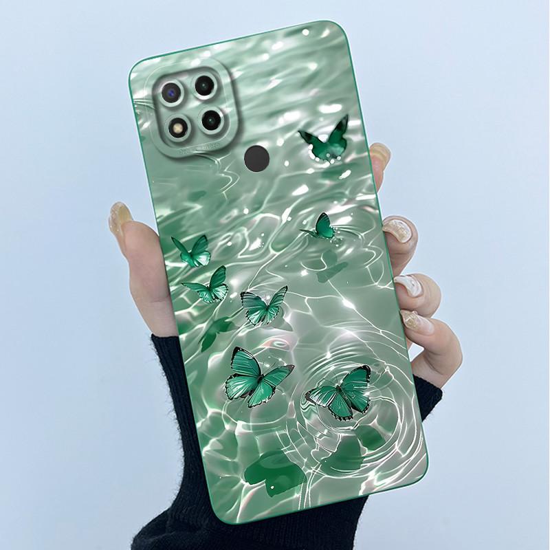 Fashion Simplicity Phone Case For Xiaomi Redmi 9C NFC Soft Liquid Silicone Fundas Redmi9C Redmi 9 C Camera Protection Cover Case
