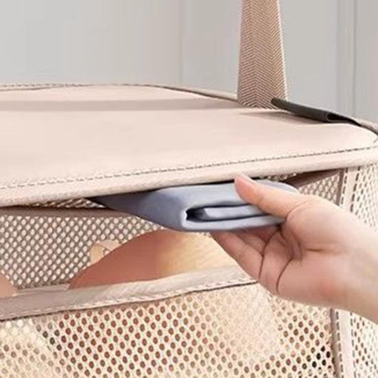 Bolsa de Armazenamento de Viagem Cinco Camadas Grande Capacidade Design Dobrável Organizador Suspenso Leve Portátil Bolsa de Higiene Suspensa