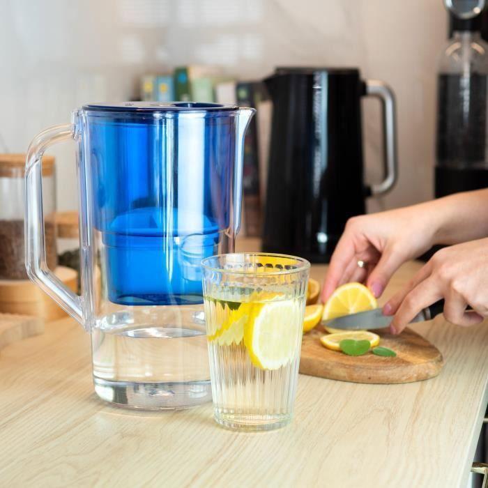 Wessper d1 solid carafe 2.8 l, compatible avec brita maxtra| contient une carafe filtrante + un filtre à eau