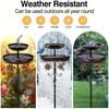 Metal Garden Bird Bath Feeder Wear Resistant Construction Five Foot Stand for Enhances Stability Easy to Cleaning