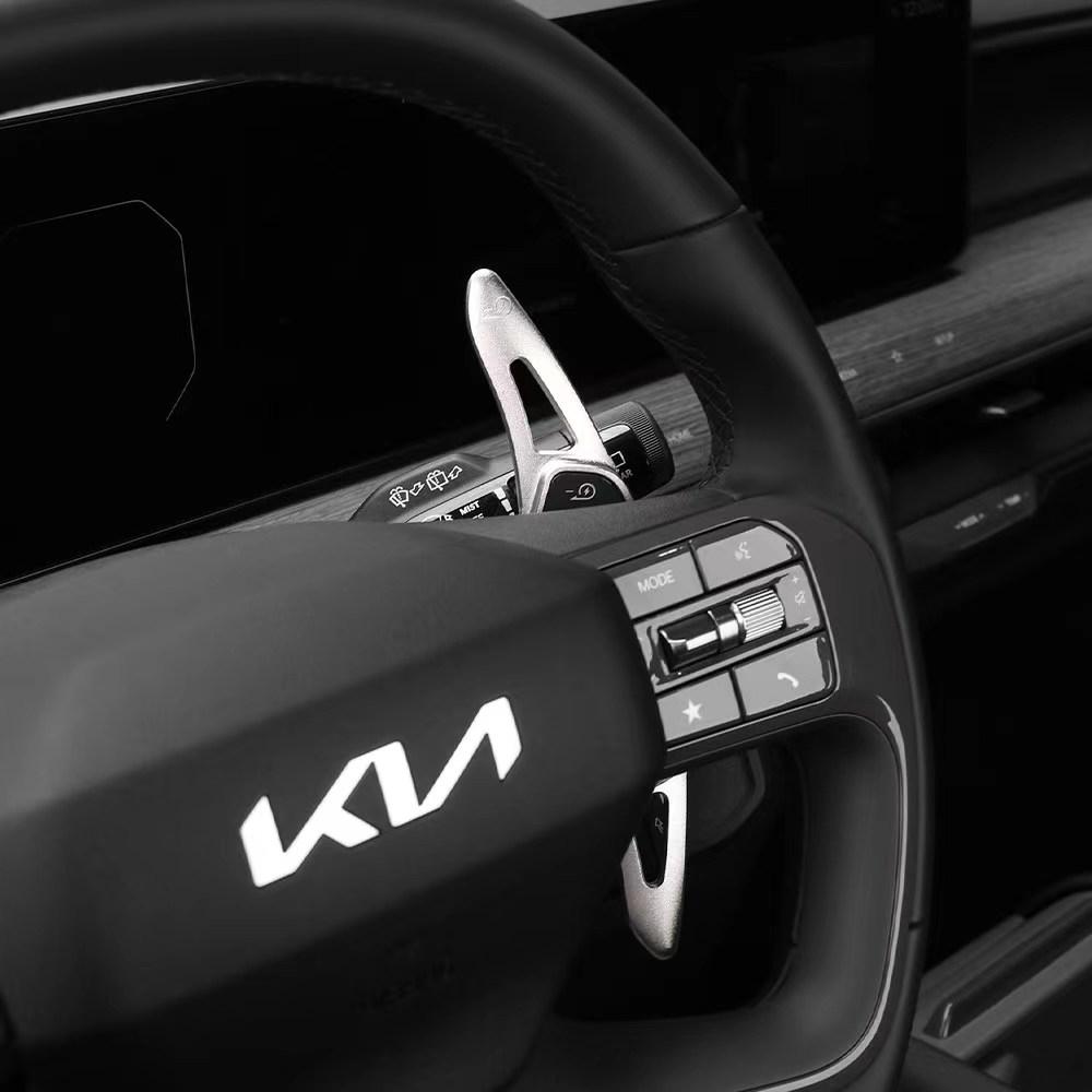 For KIA EV9 GT-Line 2023 2024 2025 Car Steering Wheel DSG Paddle Shift Extension Stickers Accessories
