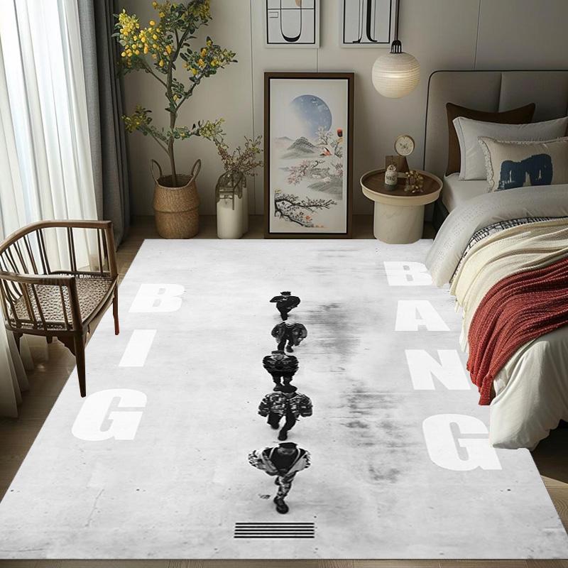 Bold Design: Big Bang Symbolism Carpet Floor Mats Living Room and Bedroom Mats Protective Pad Fashion Room