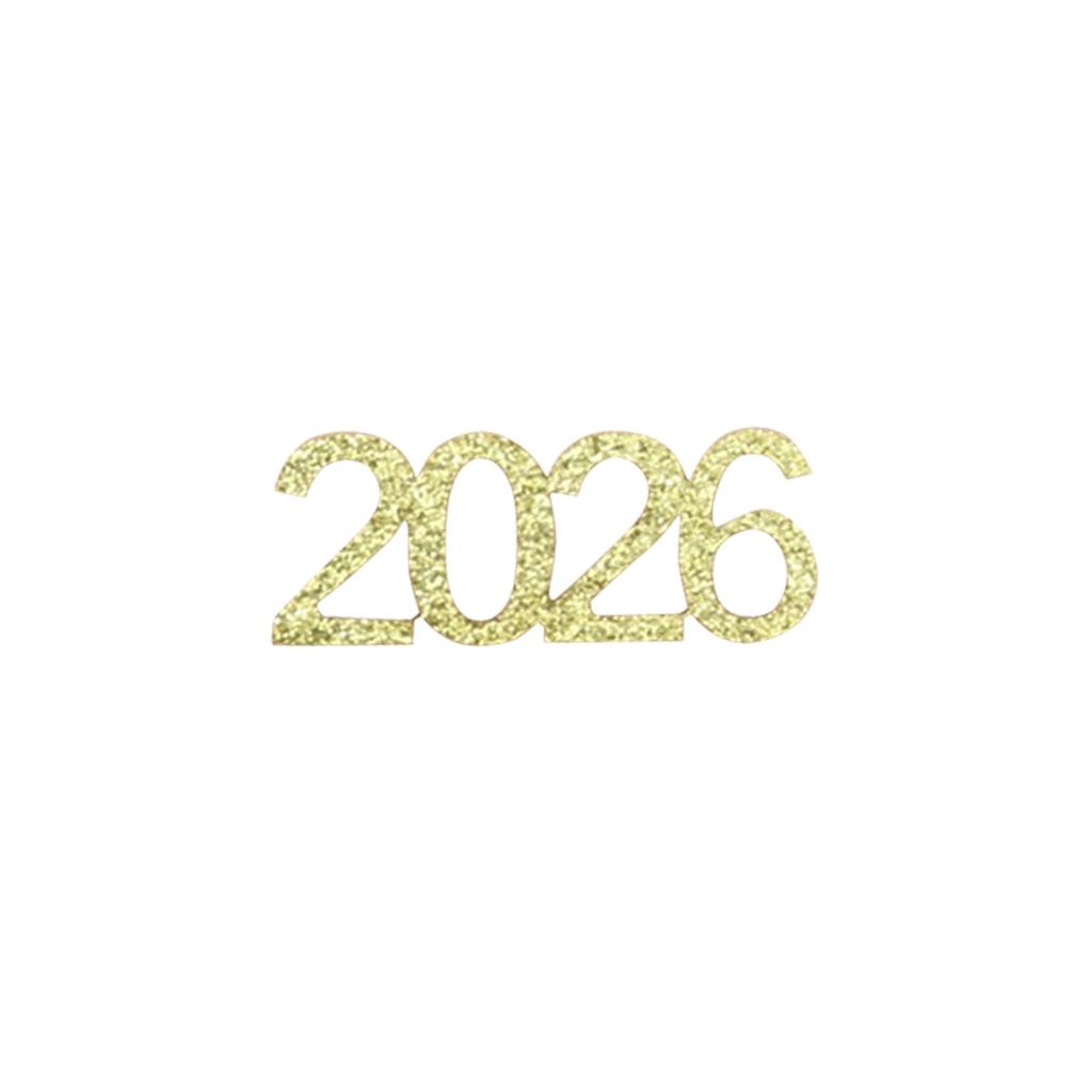 Goldenes Abschlusskonfetti Jahrgang 2026, Glitzer 2026 Konfetti 100 Stück Für Abschlussfeier Dekorationen Und Silvesterparty Zubehör 2026.