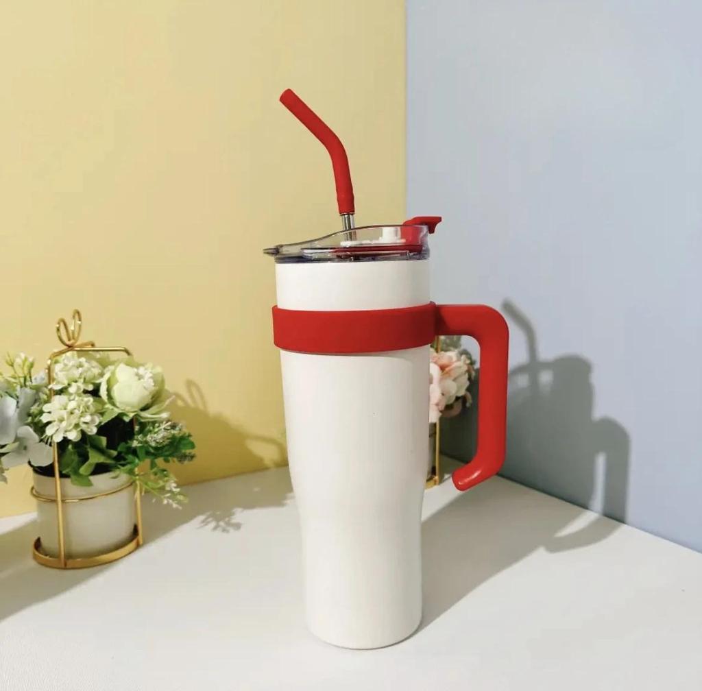 Summer Cold Retention Ice Cup Big Mac Tumbler Large Capacity Men's and Women's High Face Value Water Cup Net Red Cup with Straw