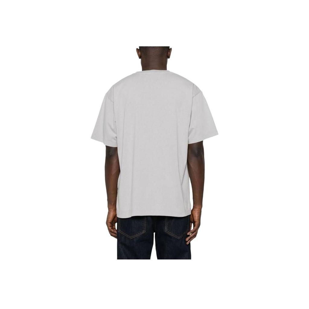 STONE ISLAND Ss24 Solid Color Compass Logo Printed Crew Neck Short Sleeve T-Shirt Men Tops Gray 80152RC87-V0064