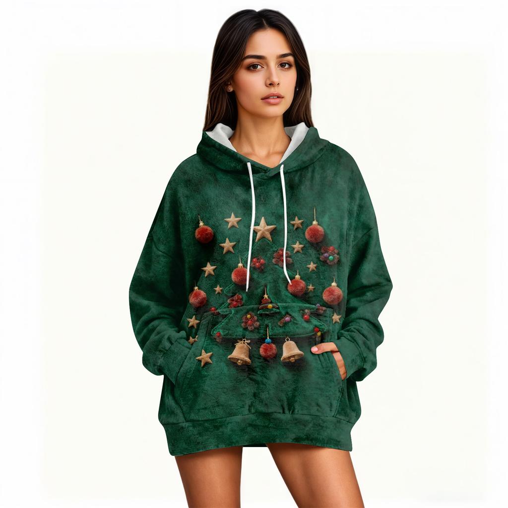 Hoodies For Women Oversized Winter Plush Cute Sweatshirts Pullover Trendy Fall Winter Clothes