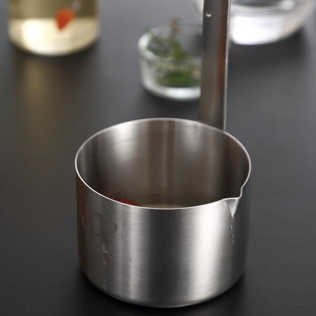 Dipper 500ml Spoon Sauce Ladle Long Handle 304 Stainless Steel w/Hook, and High Quality