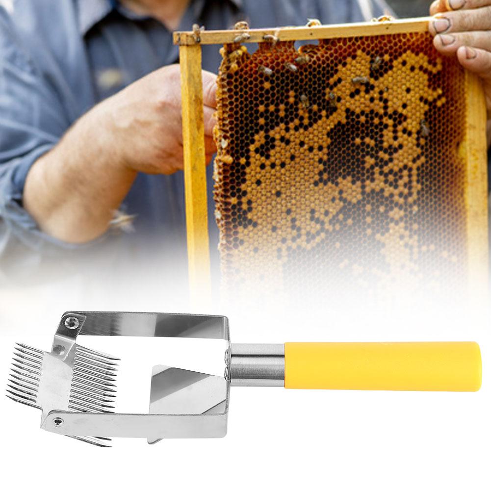 Stainless Steel Beehive Knife Scraper Beekeeping Uncapping Fork Tool Honey Equipment