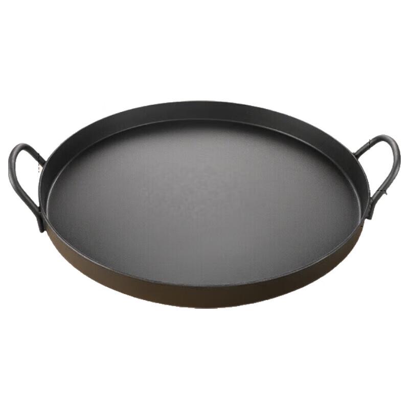Wutuo 36CM Wrought Iron Round Griddle & Frying Pan