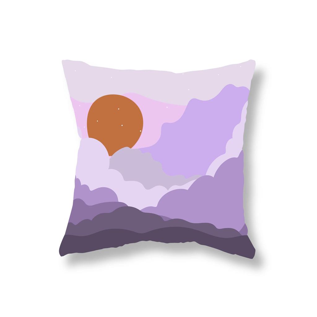 Pumpkin Cat Throw Pillow Cover Bohemian Abstract Simple Geometric Set Sofa Decor Room Office Game Chair Cushion  Home