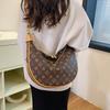 Textured Large-capacity Bag Women's New Versatile Crescent Armpit Bag Fashionable Retro Shoulder Oblique Span Bag