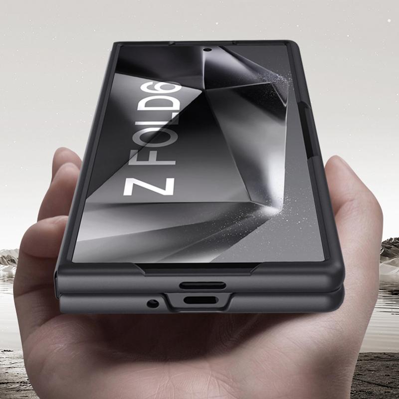 

For Samsung Galaxy Z Fold6 5G Case Skin-Touch Hard PC Phone Cover Black