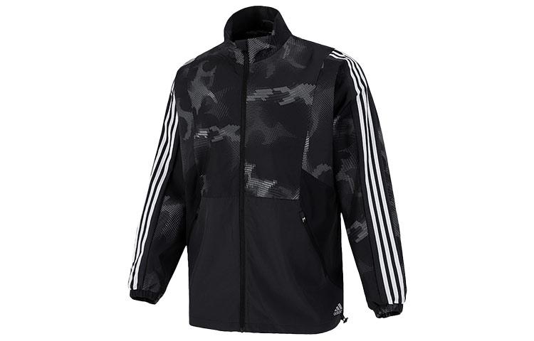 Adidas Jackets Men s Black Stand Collar Moderate Other H40236 XXL