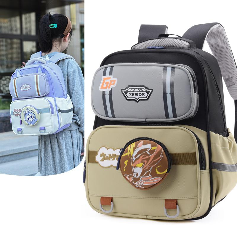 School bag 1st-3rd grade primary school student school bag Labu cute cartoon load reduction large capacity backpack backpack