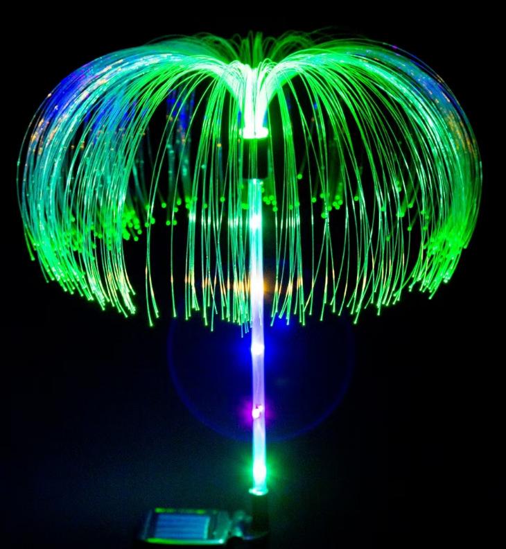 Waterproof Solar Jellyfish Reed Lawn Lamp - Outdoor Luminous Decoration