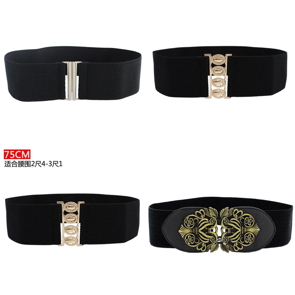 Trendy Womens Black Stretch Waist Belt Offering A Slender Look With Versatile Wear Options