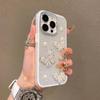 Ins Japan and Korea Flash Diamond Pearl Butterfly for iPhone16promax Mobile Phone Case Apple 15pro New 12 Flash