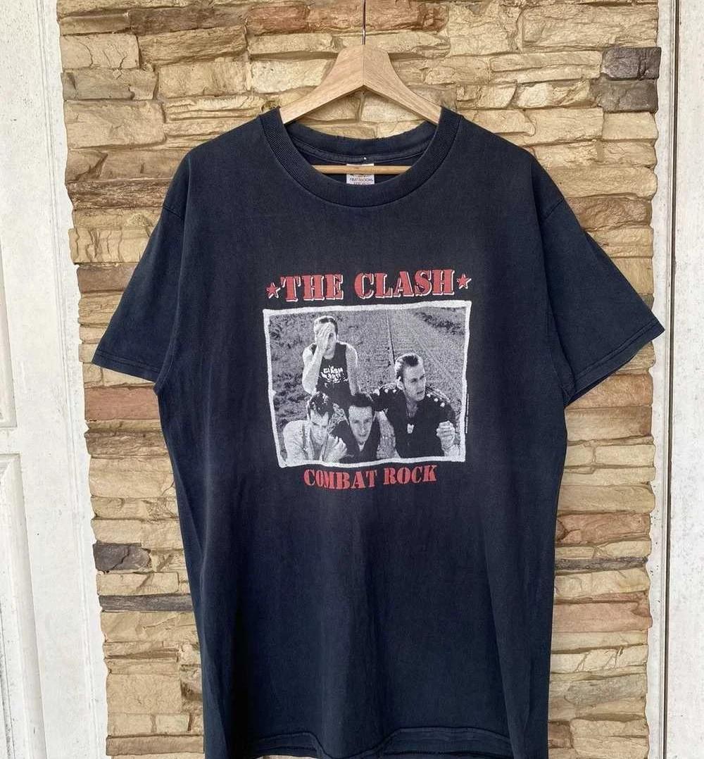 Vintage 2002 The Clash Combat Rock Punk Band Reprint TShirt Cotton Full Size XXXXL
