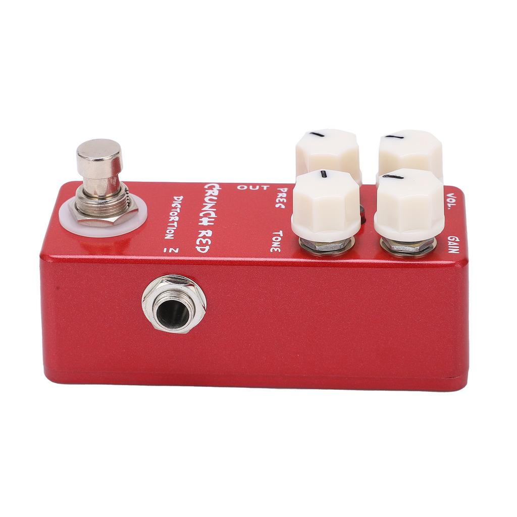Distortion Effect Metal Shell Red True Bypass Foot Switch for Electric Guitar Bass