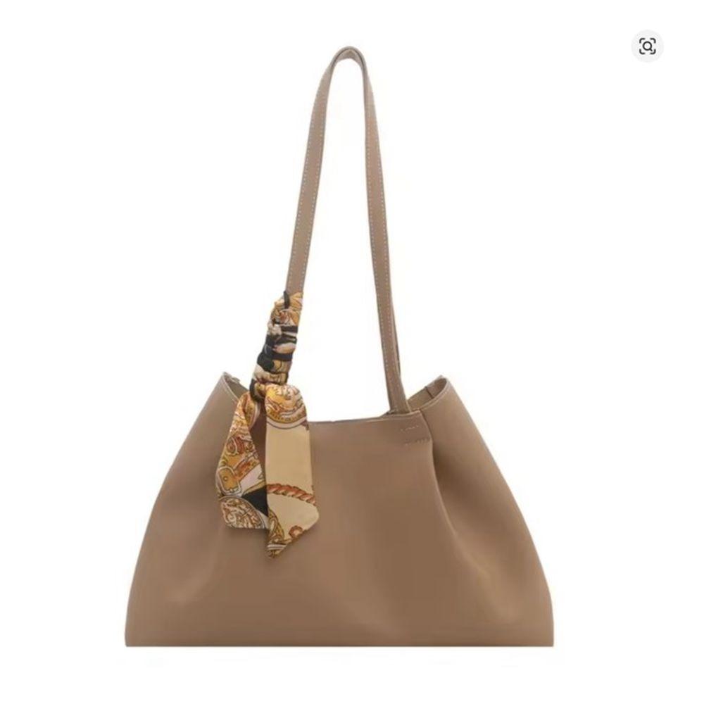 Soft Large Capacity Tote Bag Waterproof Underarm Bag Retro PU Shoulder Bag  Daily