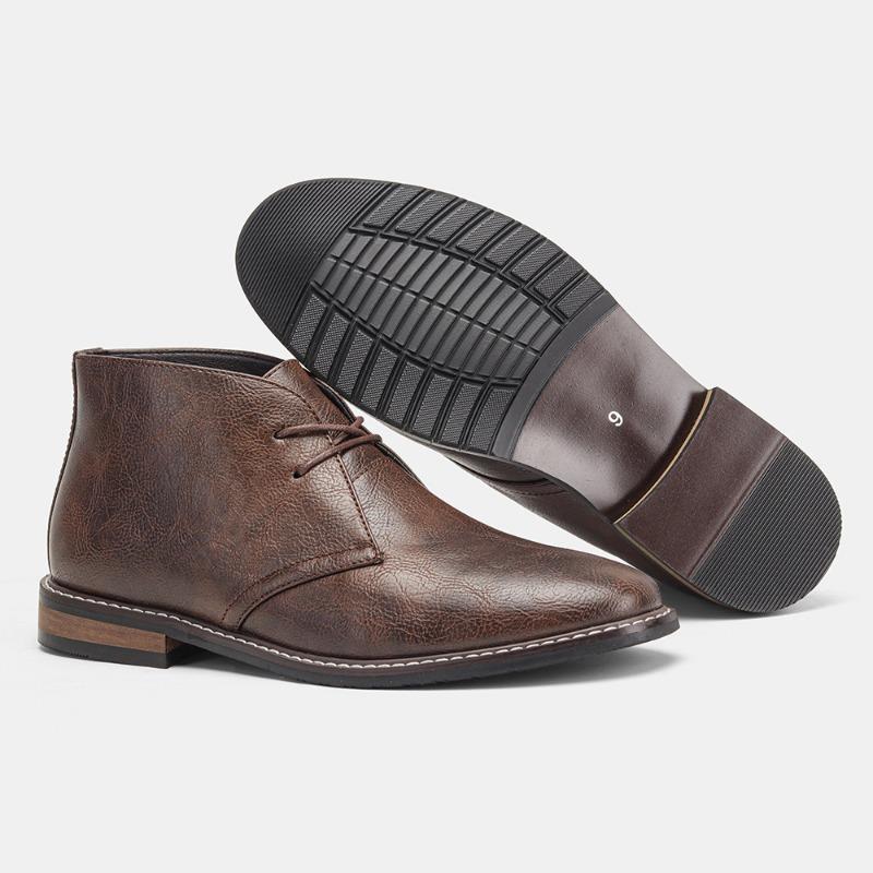 Stor storlek retro Martin boots herrökenkängor polokängor arbetskläder kängor casual mellanhöga läderskor