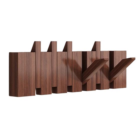 Yousheng Piano Style Coat Hook Wall-Mounted Wooden Clothes Hook Rustic Towel Hanger with Multiple Hooks for Coats Hats Scarves Keys Entryway Hallway