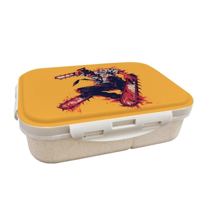 

Anime Cartoon Chainsaw Man Printed Wheat Straw Lunch Box