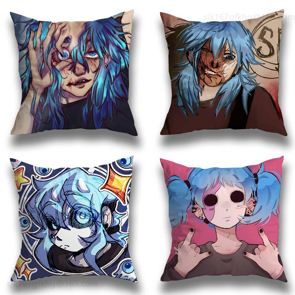 Sally Face Cartoon Pillow Cover Living Room Sofa Cushion Cover Bedroom Room Bed Pillow Cover Home Decoration