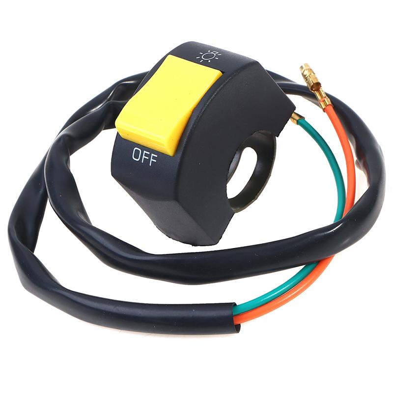 22mm EIN/AUS Motorrad Schalter Druckknopf 12V Taste Stecker Lenker Schalter für ATV Elektronische Fahrrad Roller motorrad