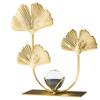 Nordic Crystal Ball Decor Rack Light Luxury Iron Maple Leaf Ornaments  Office